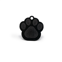 dog paw pet tags in multiple colors