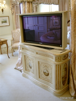 French Country Bon Air TV Lift Cabinet