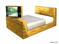 Modern Platform TV Lift Bed