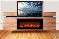 Modern Valley Fireplace TV Flip Lift Cabinet