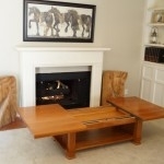Cherry Mission Style Sliding Top Coffee Table[In Stock]