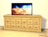 Traditional Athens 3 Tv Lift Cabinet