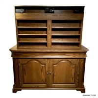 Traditional Old English Storage Case Lift Cabinet