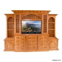 Rustic El Dorado Tv Lift Entertainment Center