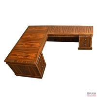 Transitional Dynasty L Shaped Desk