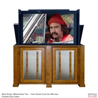 Transitional Maryland Outdoor TV Lift Cabinet