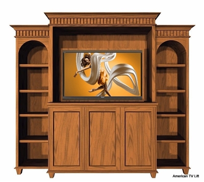 Traditional Tahoe Entertainment TV Lift Cabinet