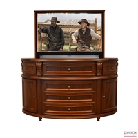 Traditional Pillar TV Lift Cabinet