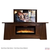 50" TV Lift Cabinet - Modern Aspen Fireplace (SC)