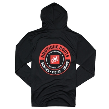 LS Side Out Performance Hooded Tee - Black