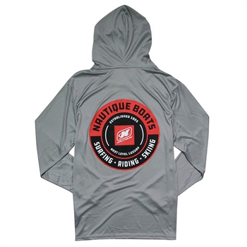 LS Side Out Performance Hooded Tee - Medium Grey