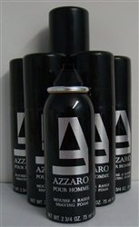Azzaro Cologne Pour Homme Shaving Foam 2.75oz  6 Pieces