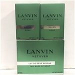 Lanvin Vetyver Soap 3.5 oz 2 Pack