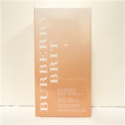 Burberry Brit Summer Edition Perfume 3.3oz Eau De Toilette