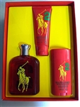 Ralph Lauren 2 The Big Pony Collection For Men Eau De Toilette Spray 4.2 oz 3 Piece Set