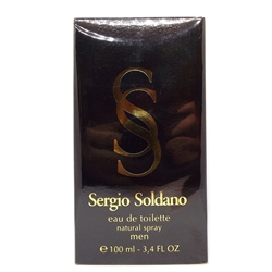 Sergio Soldano Black for Men Eau De Toilette Spray 3.4 oz