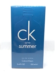 Calvin Klein CK One Summer 2018 Eau De Toilette  3.4 oz