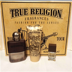 True Religion for Men Eau De Toilette Spray 3 Piece Set