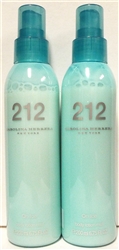 Carolina Herrera 212 On Ice Perfume Body Lotion Mist 6.75oz