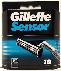 Gillette Sensor Razor Blade Refills 10 Cartridges