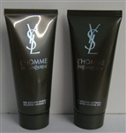 YSL Yves Saint Laurent L'Homme Shower Gel 3.3 oz 2 Pieces