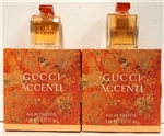 Gucci Accenti Perfume .17oz Eau de toilette Micro Mini 2 Pack