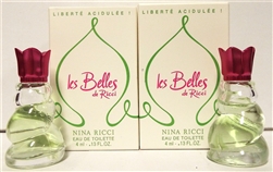 Nina Ricci Les Belles De Ricci Liberte Acidulee Liberty Fizz Perfume .13oz Mini 2 Pack