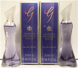 Giorgio Beverly Hills G Perfume .16oz Mini 2 Pack