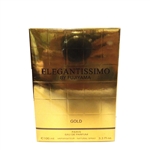Elegantissimo Gold For Men By Fujiyama Eau De Parfum Spray 3.3 oz