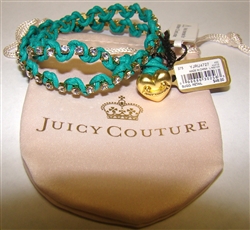 Juicy Couture Green Festival Chic Rhinestone Wrap Bracelet Juicy Couture Style No. YJRU4727