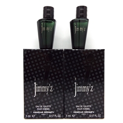 Parfums Regine's Jimmy'z Eau De Toilette Pour Homme .17 oz Mini 2 Pack