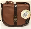 The Sak Topanga Leather Style 105530 Maple Cross Body Saddle Bag