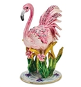 Pretty Pink Flamingo Trinket Box