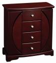 Refined Upright Jewelry Box Armoire with Necklace Doors