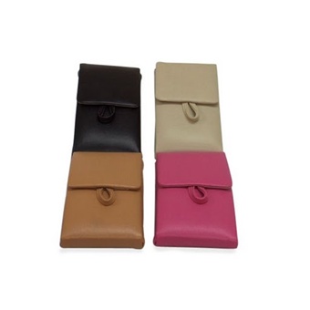 Chic Fine Leather Travel Jewelry Keeper