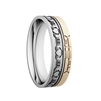 14k Gold Unisex "Claddagh" Dual Celtic Designs Wedding Ring 7mm