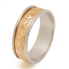 14k Yellow Gold Men's Claddagh Wedding Ring 7.5mm