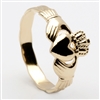 14k Yellow Gold Small Claddagh Ring 8.7mm