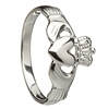 Sterling Silver Ladies Claddagh Ring 10mm