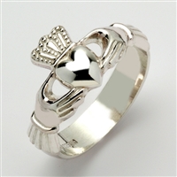 Sterling Silver Xtra Heavy Men's Claddagh Ring 13mm