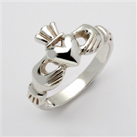 Sterling Silver Ladies "Mo Chroi" Claddagh Ring 10.5mm