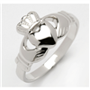 Sterling Silver Extra Heavy Claddagh Ring 11.5mm