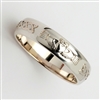 14k White Gold Men's Celtic Claddagh Wedding Ring 4.5mm
