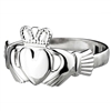 Sterling Silver Small Standard Claddagh Ring 9mm