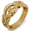 10k Yellow Gold Nua Celtic Claddagh Ring 8mm