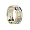 10k White Gold Men's Claddagh Wedding Ring 8.5mm