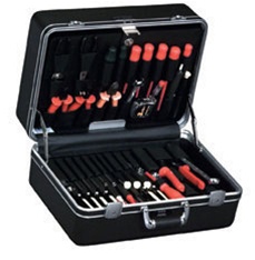 920TC-CB DELUXE POLYETHYLENE TOOL CASE WITH CHROME HARDWARE