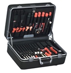 928T-CB DELUXE POLYETHYLENE TOOL CASE WITH CHROME HARDWARE