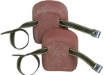 CLC317 MOLDED, NATURAL RUBBER KNEEPADS WITH WEB STRAPS