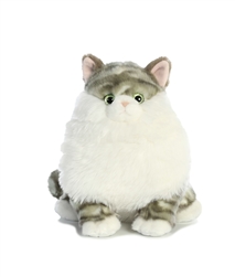 Dumpling Grey Tabby Fat Cat by Aurora 9" H